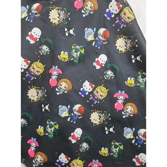 Hot Topic My Hero Academia x Hello Kitty Skater Suspender Skirt Women's Medium - Picture 4 of 6